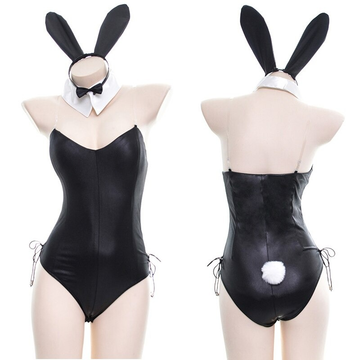Erotic Women's Bodysuit with Sexy Bunny Tail / Rabbit Costum with Long Ears for Adult - EVE's SECRETS